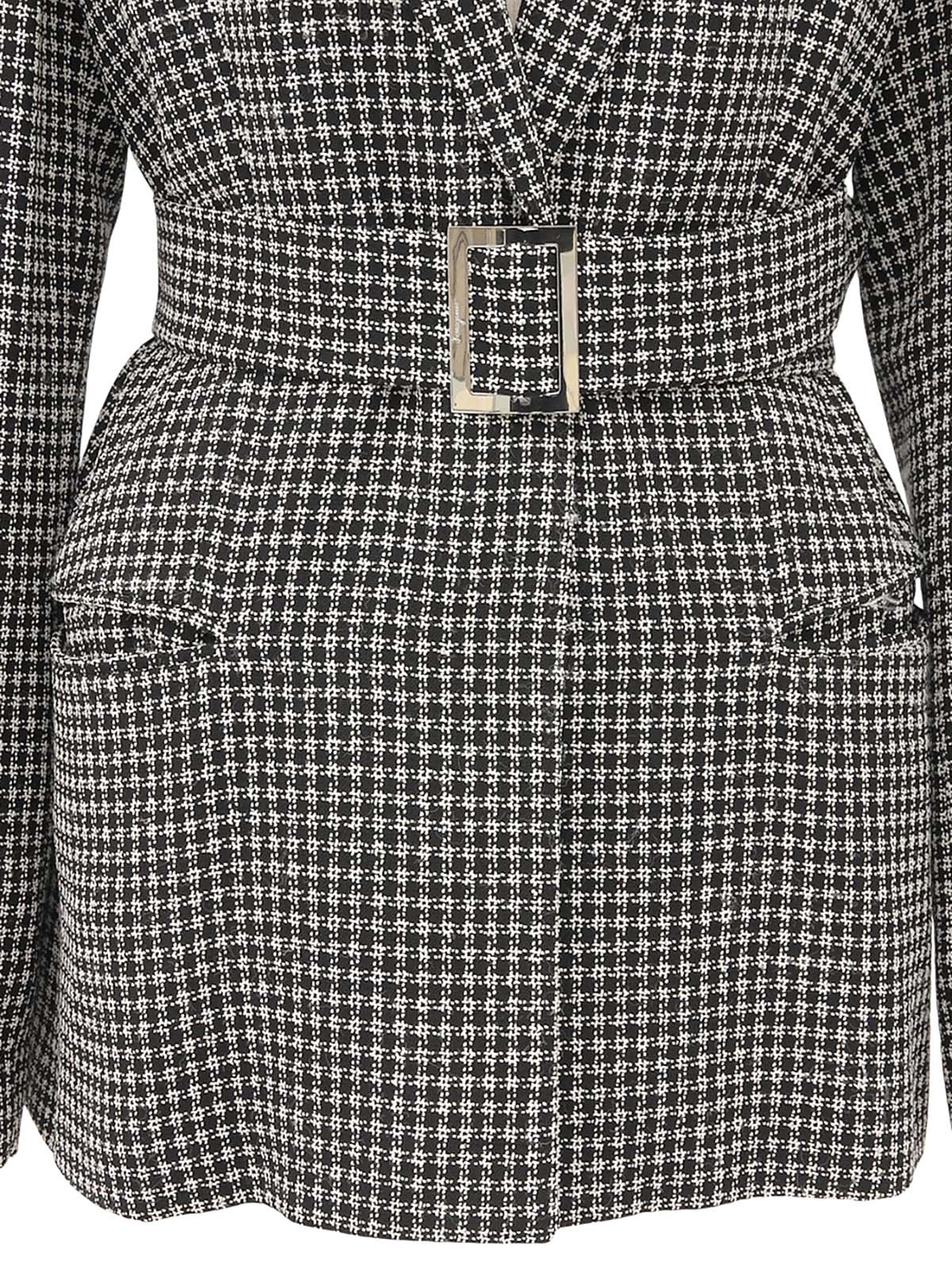 Check Pattern Jacket Black/White