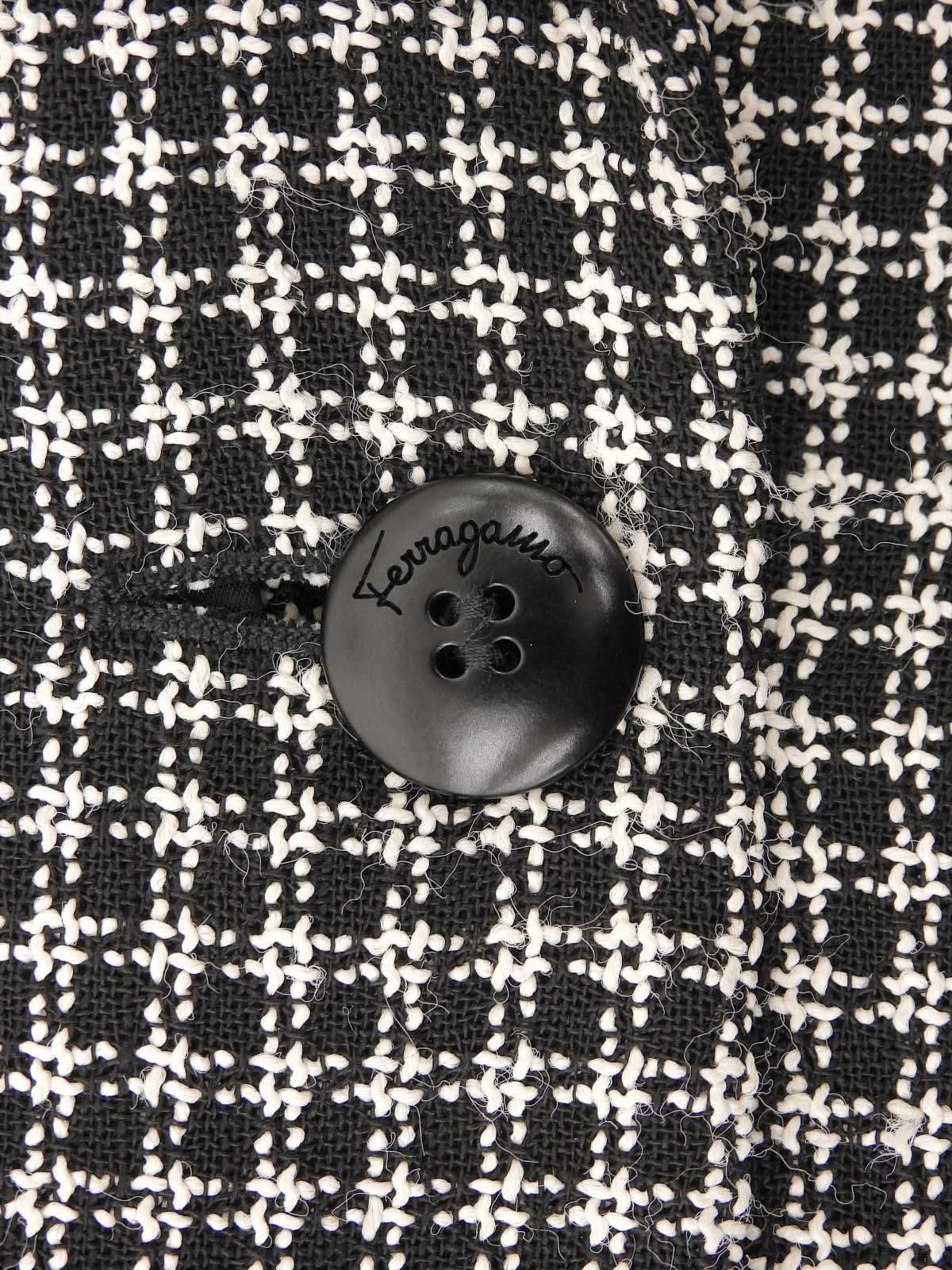 Check Pattern Jacket Black/White