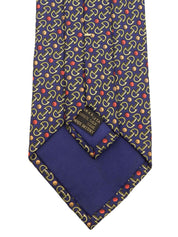 Horsebit Pattern Tie Navy/Multi
