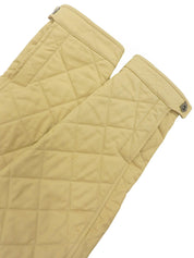 Quilted Gancini Button Coat Beige