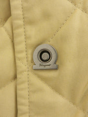 キルティングガンチーニボタンコート ベージュ