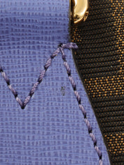 FFズッカパターン2wayバッグ ブラウン/パープル