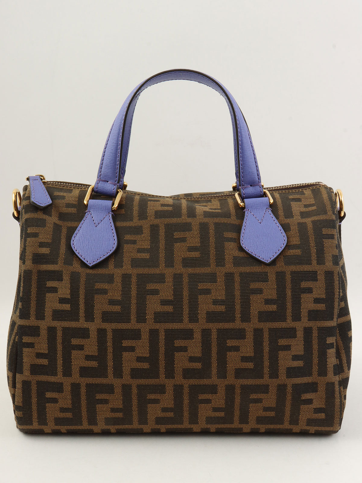 FFズッカパターン2wayバッグ ブラウン/パープル