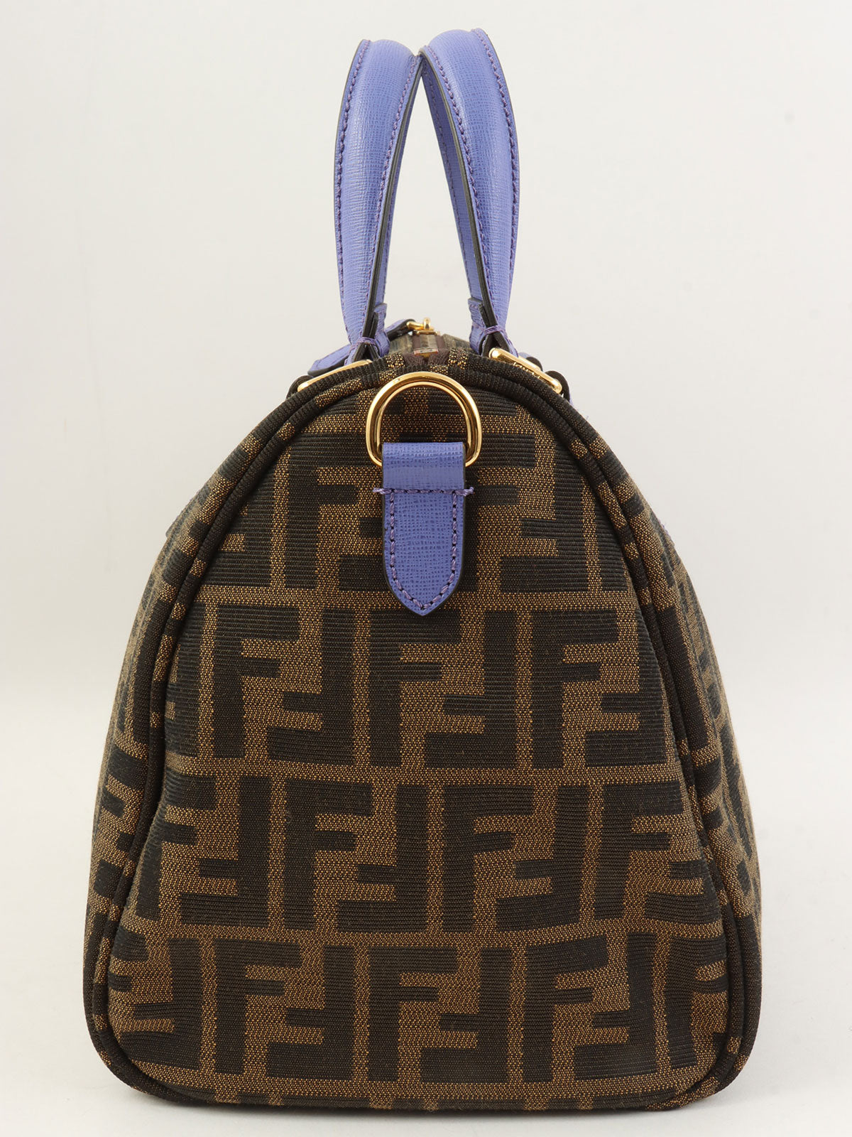 FFズッカパターン2wayバッグ ブラウン/パープル