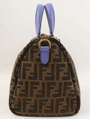 FFズッカパターン2wayバッグ ブラウン/パープル