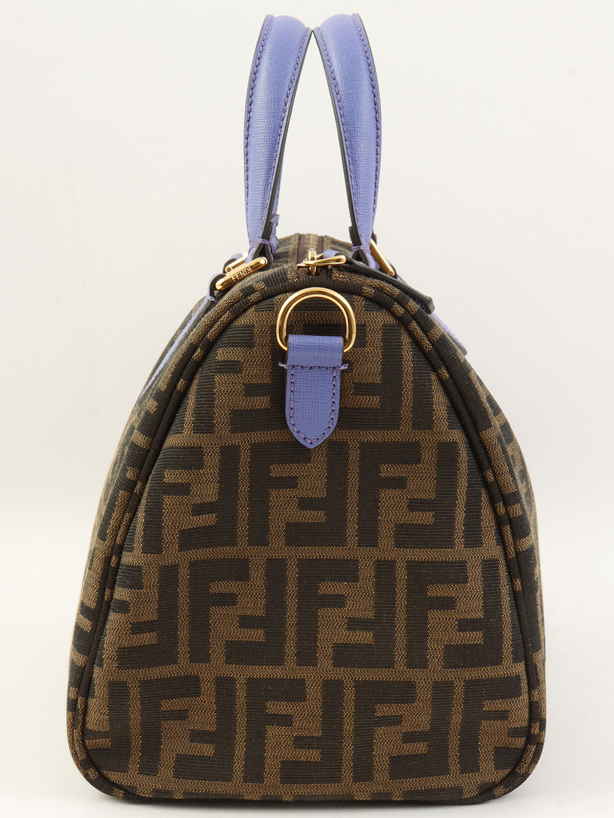 FFズッカパターン2wayバッグ ブラウン/パープル