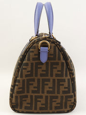 FFズッカパターン2wayバッグ ブラウン/パープル