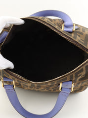 FFズッカパターン2wayバッグ ブラウン/パープル