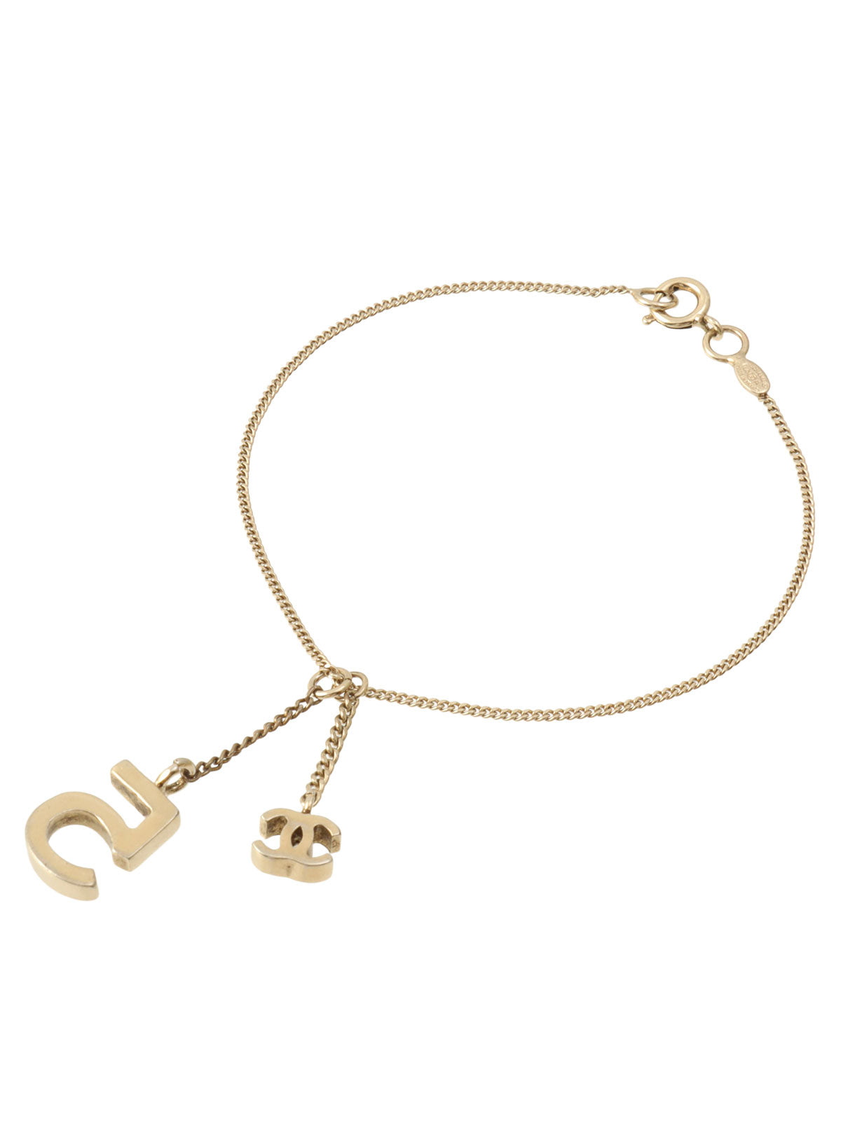 2005 No.5 CC Mark Charm Bracelet Gold