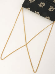 黑色Logo徽标链条包