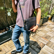 Logo Charm Shoulder Bag - Navy