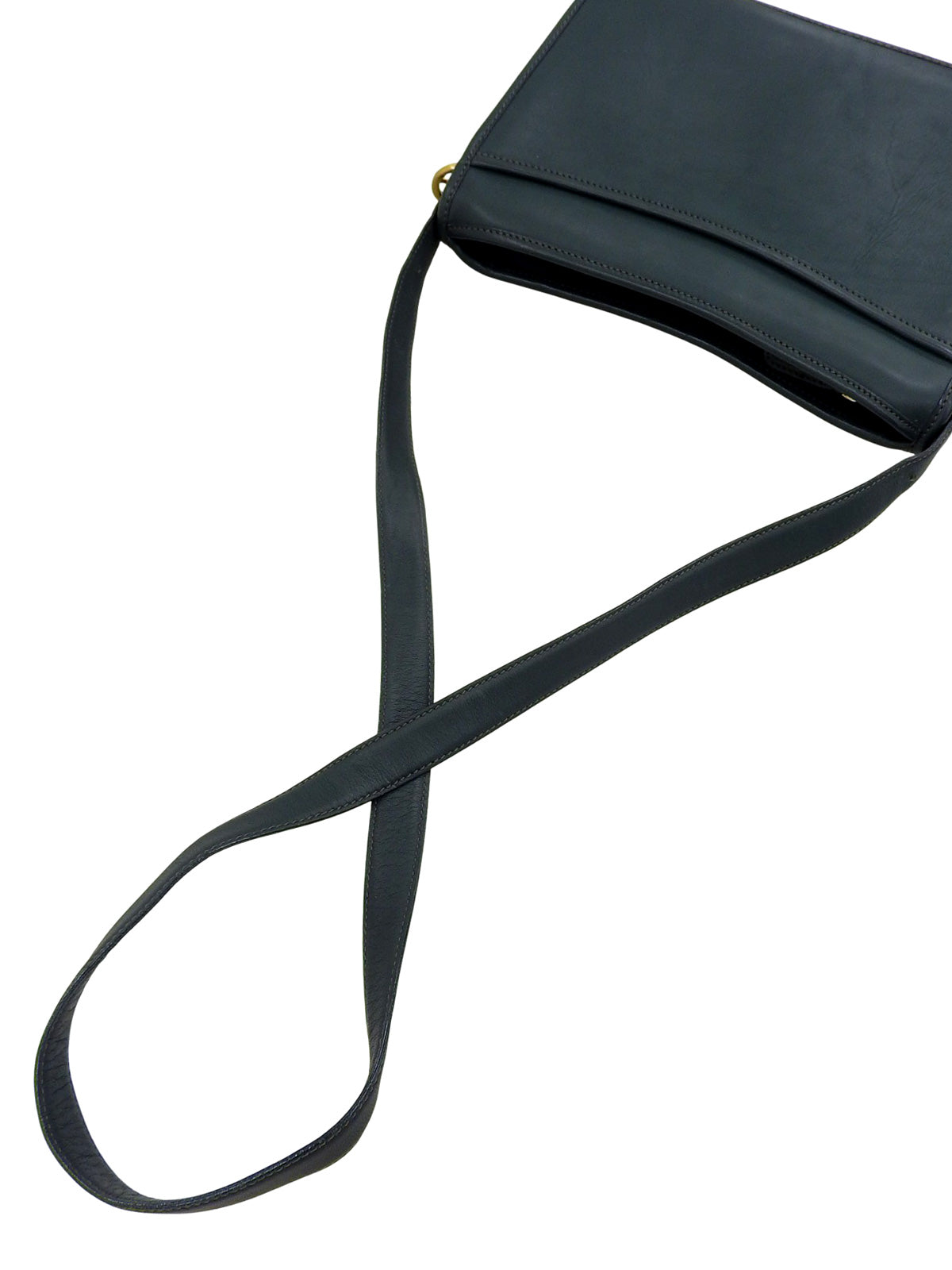 Logo Charm Shoulder Bag - Navy