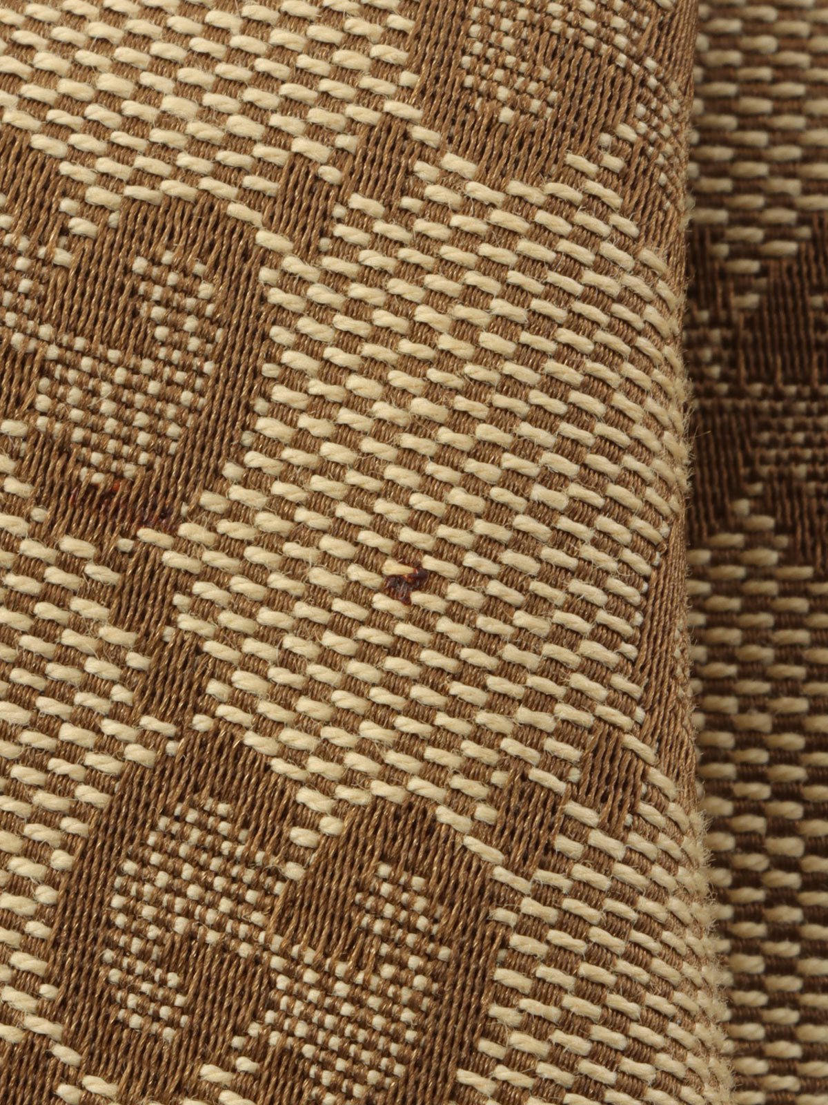 米色/红色帆布 GG 图案手提包