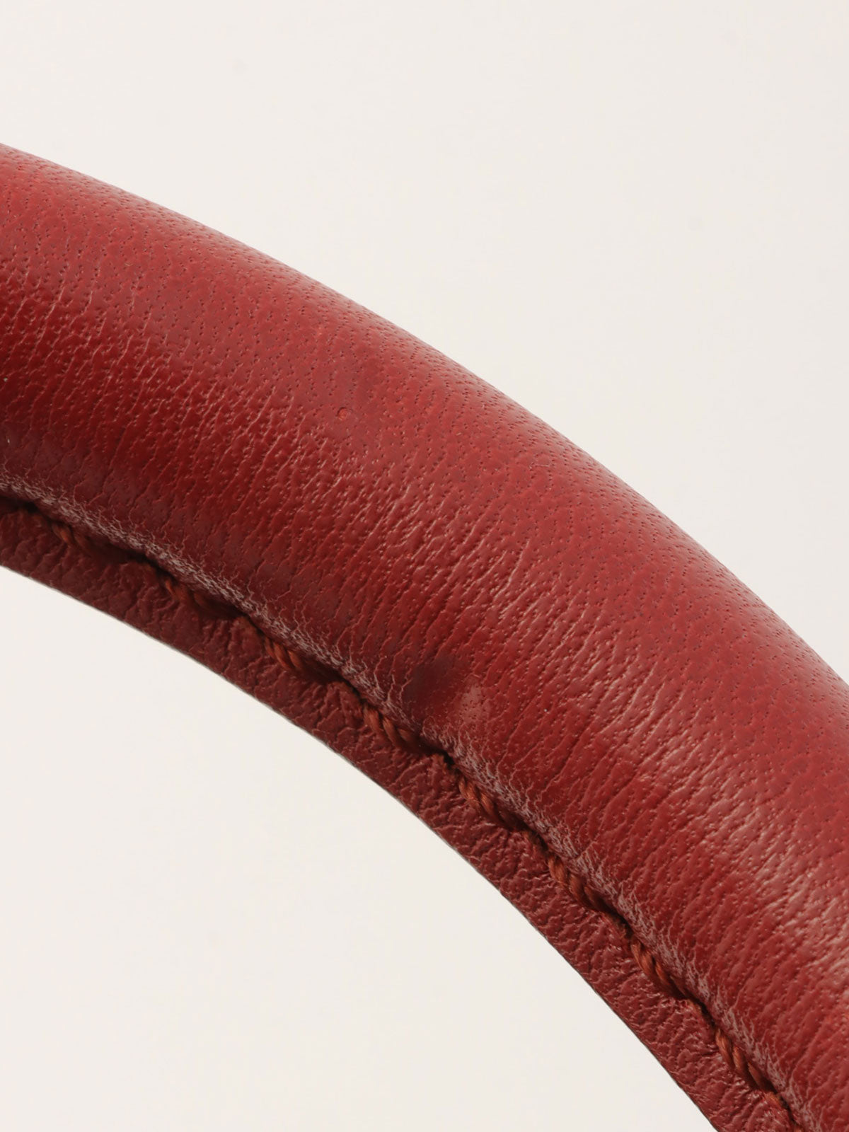 米色/红色帆布 GG 图案手提包