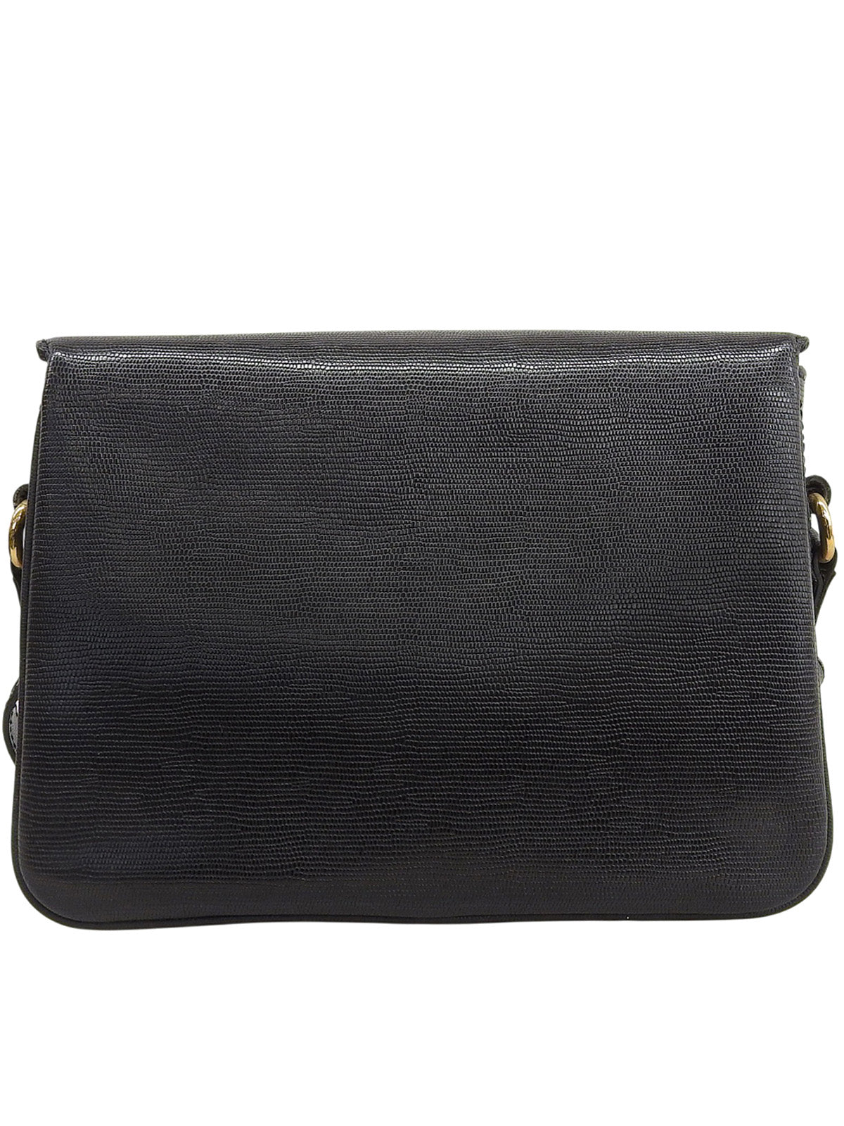 サークルロゴプレートショルダーバッグ ブラック