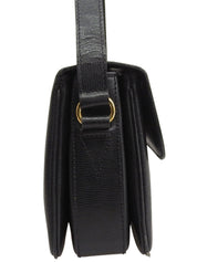 サークルロゴプレートショルダーバッグ ブラック