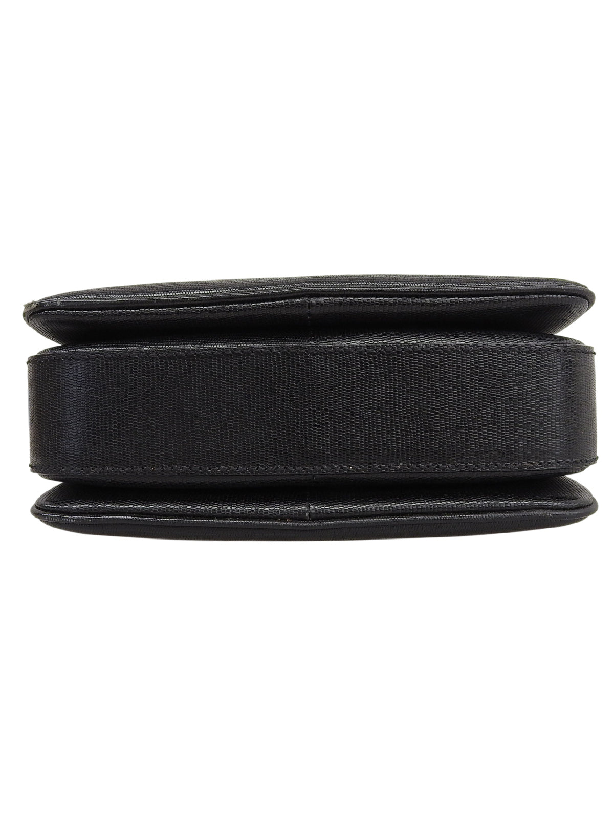 サークルロゴプレートショルダーバッグ ブラック