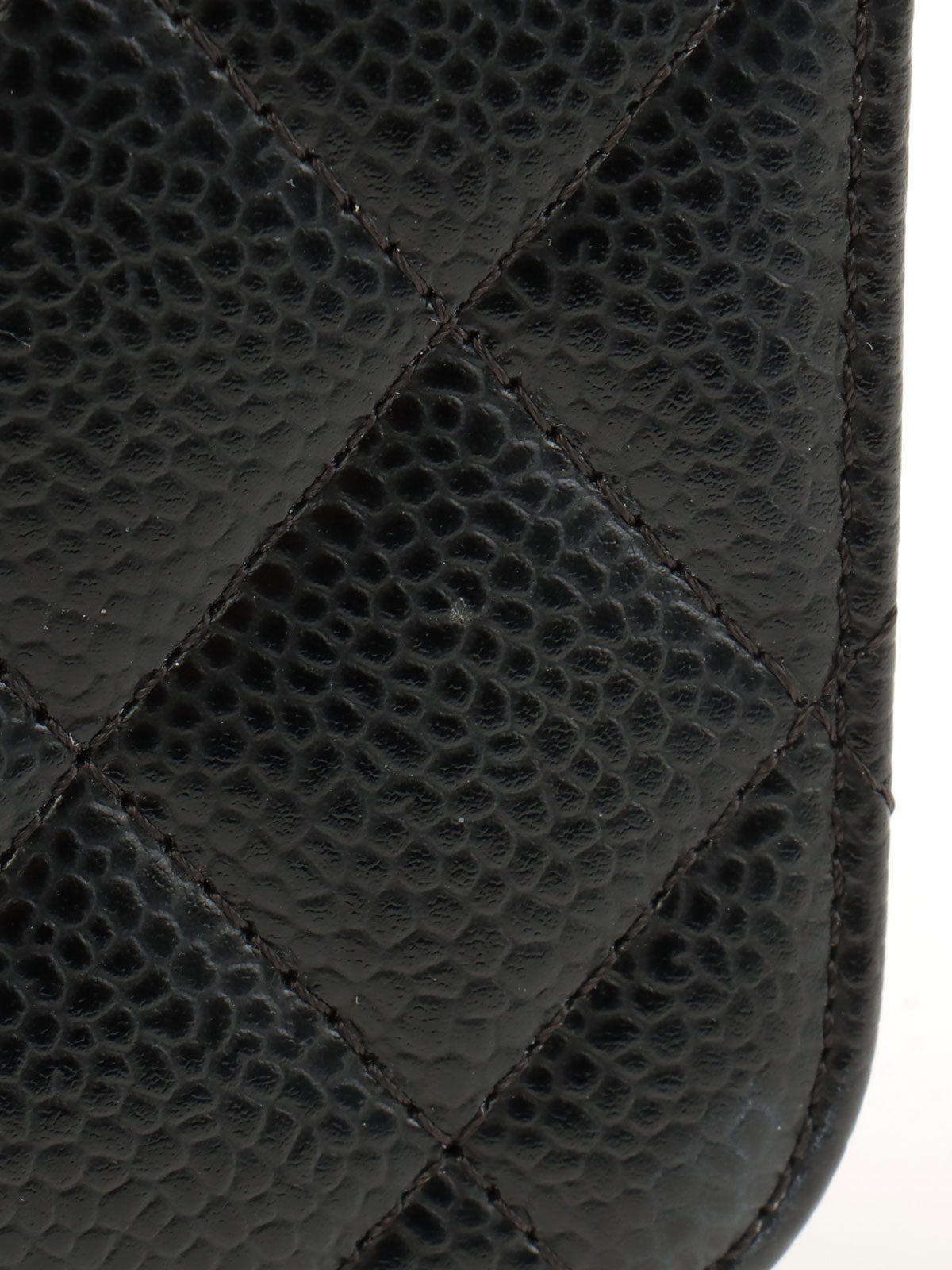 2018 Caviar Skin Classic Flap Chain Bag 23cm Black