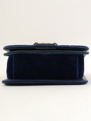 2013年頃製 ベルベットボーイシャネルチェーンショルダーバッグミニ ネイビー