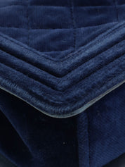 2013年頃製 ベルベットボーイシャネルチェーンショルダーバッグミニ ネイビー