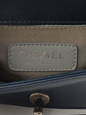 2013年頃製 ベルベットボーイシャネルチェーンショルダーバッグミニ ネイビー