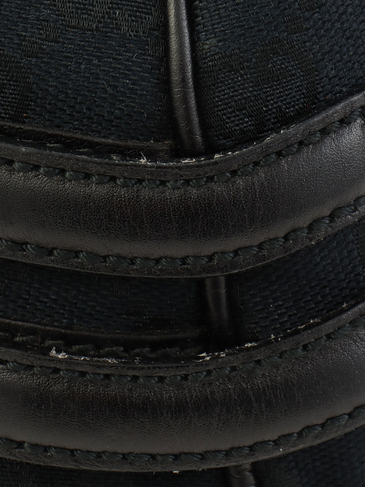 キャンバスGGホースビットハンドバッグ ブラック