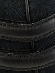 キャンバスGGホースビットハンドバッグ ブラック