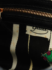 キャンバスGGホースビットハンドバッグ ブラック