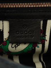 キャンバスGGホースビットハンドバッグ ブラック