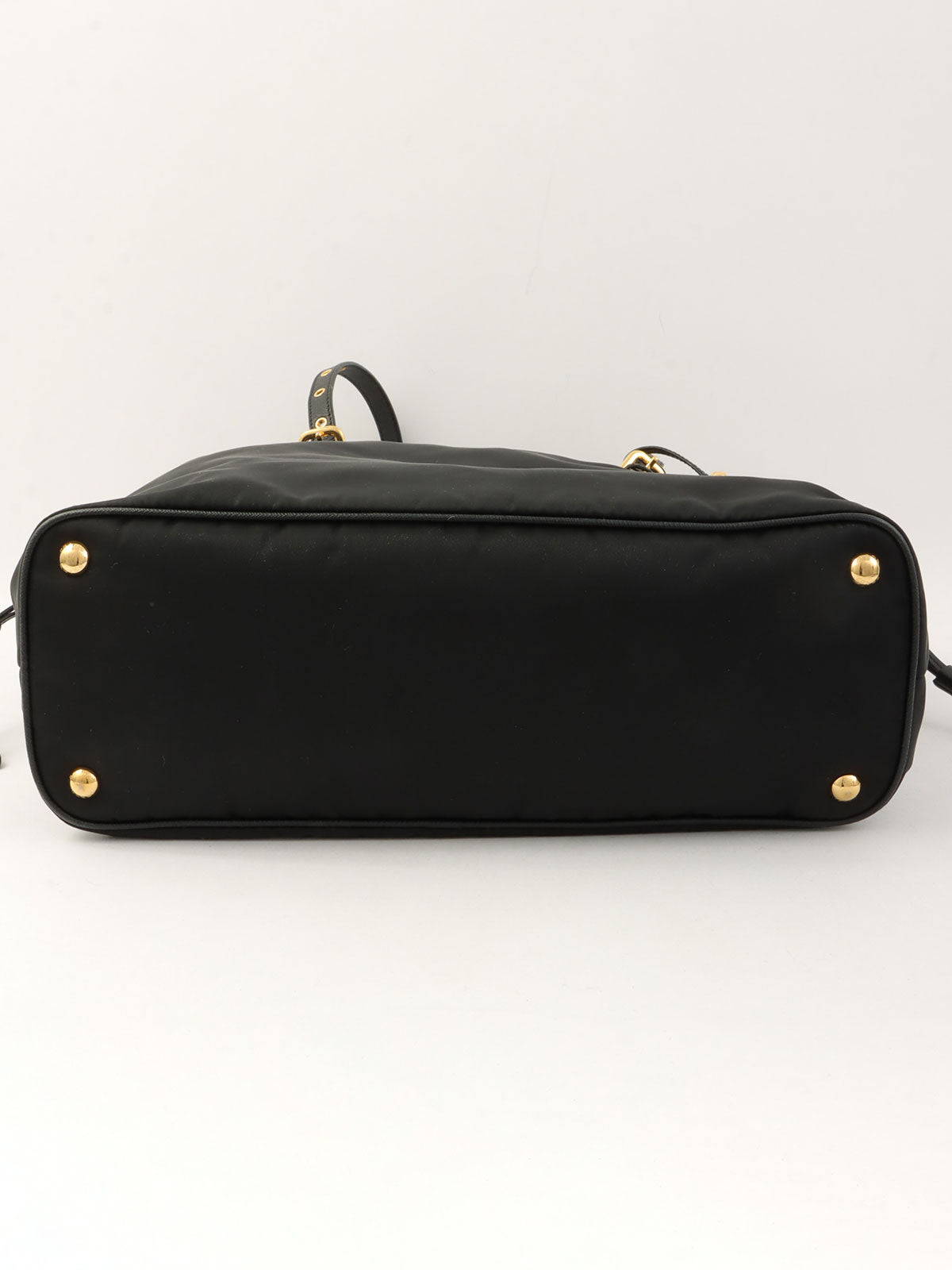 Logo Plate Tote Bag Black