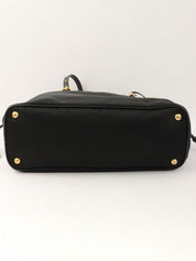 Logo Plate Tote Bag Black