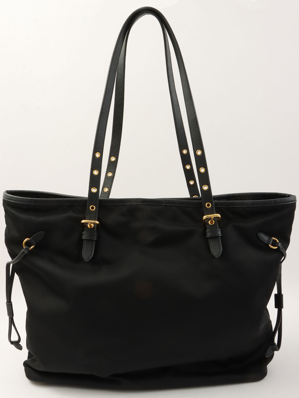 Logo Plate Tote Bag Black