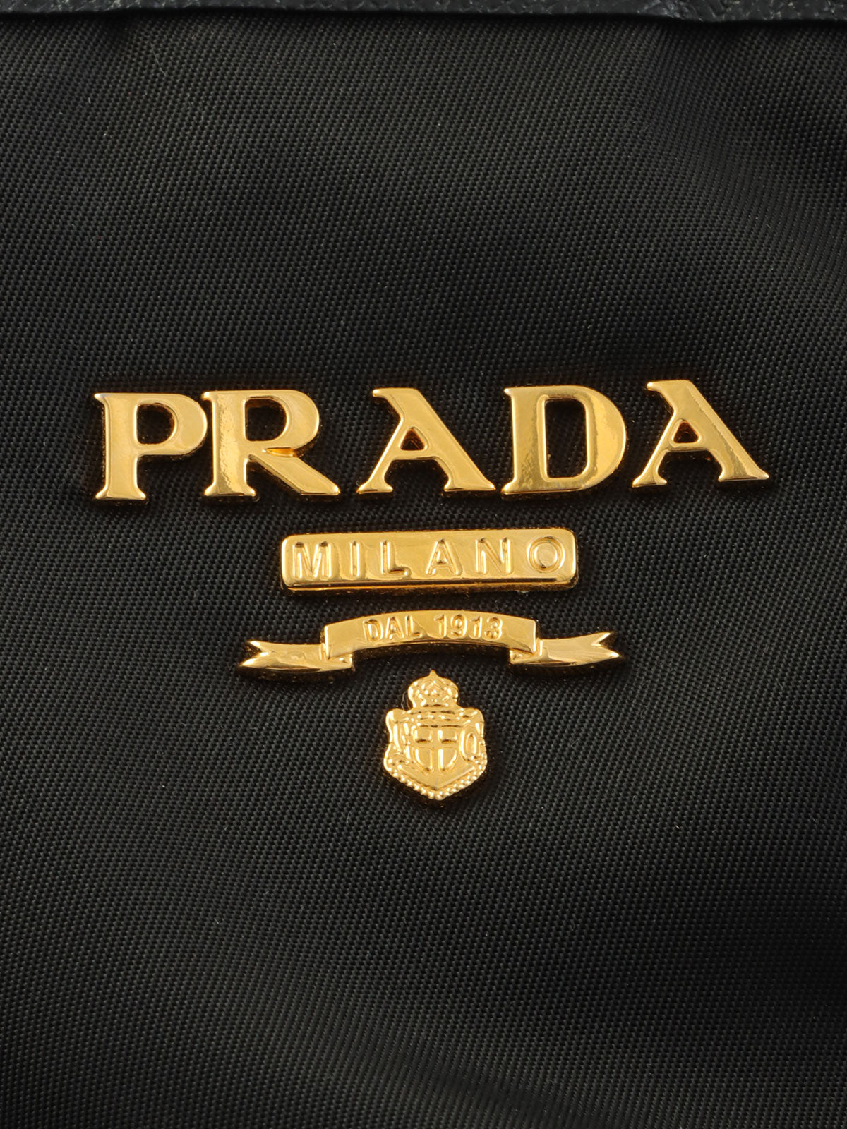 Logo Plate Tote Bag Black