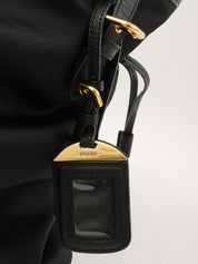 Logo Plate Tote Bag Black