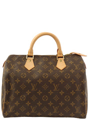 1997 年帆布 Monogram Speedy 30 黑色