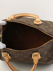 1997 年帆布 Monogram Speedy 30 黑色