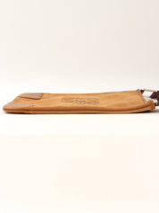 スエードアナグラムショルダーバッグ ブラウン