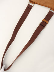 スエードアナグラムショルダーバッグ ブラウン