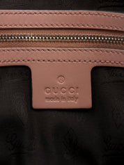 帆布 GG 图案手提包 米色/粉色