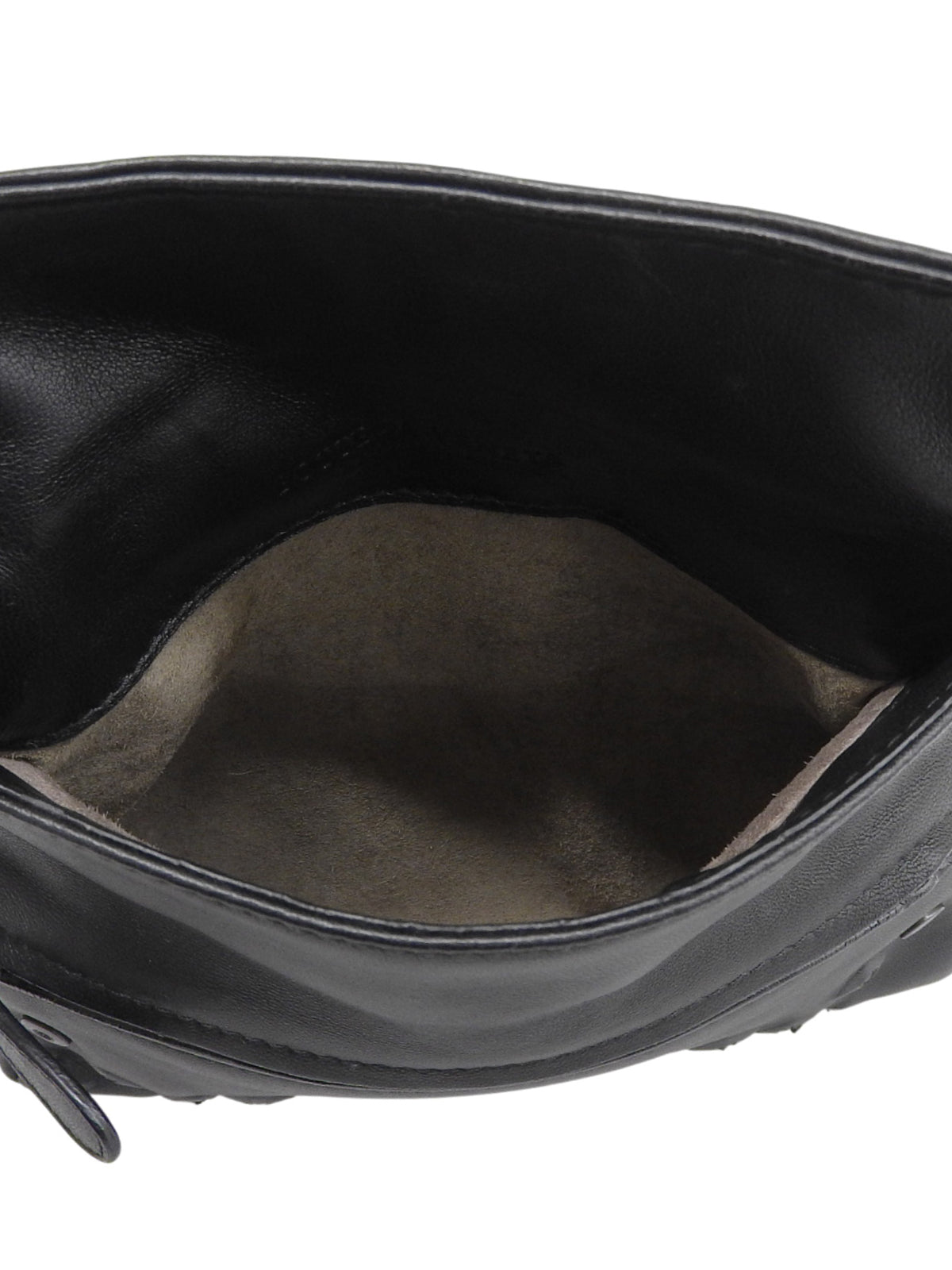 スタッズデザインミニチェーンショルダーバッグ ブラック