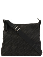 Trotter Pattern Shoulder Bag in Black