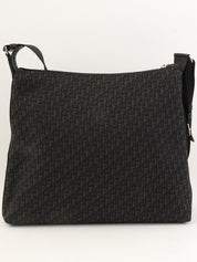 Trotter Pattern Shoulder Bag in Black