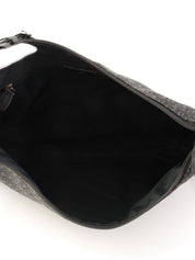 Trotter Pattern Shoulder Bag in Black