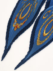 KOSMIMA Pattern Pleated Scarf Blue/Multi