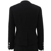 Double-breasted Logo Button Setup Black