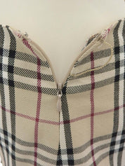Checked Flare Skirt #38 Beige