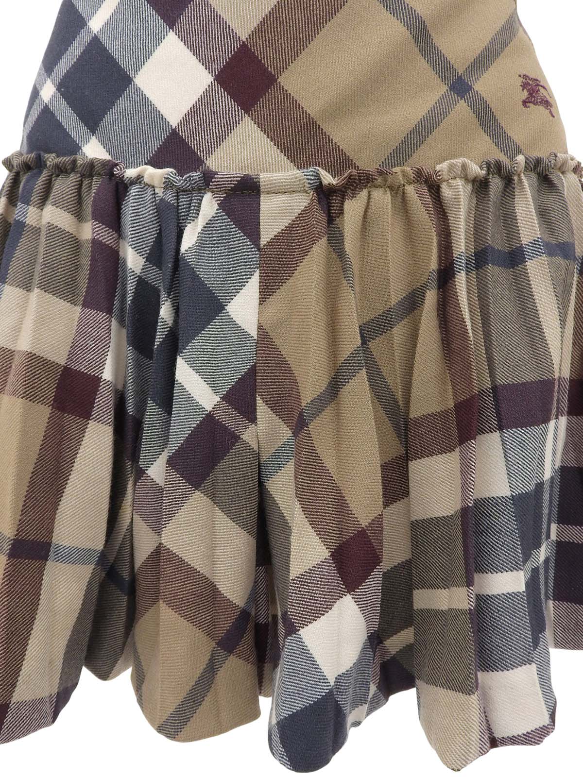 Nova Check Pattern Culottes in Beige