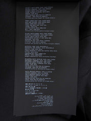 レザーウールコンビベルテッドシャツワンピース チャコールグレー