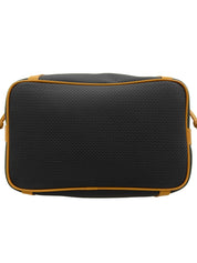 黑色/米色 Logo 吊牌抽绳单肩包