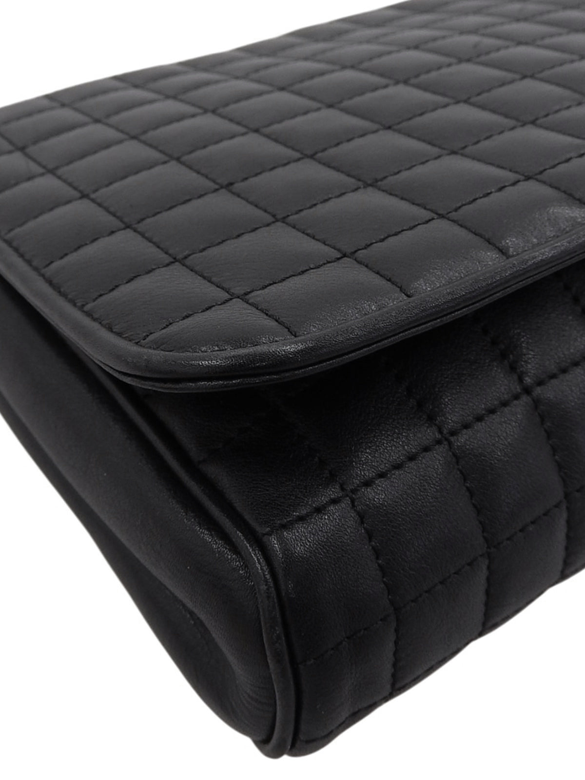 エンブレムマカダムプレート2wayバッグ ブラック